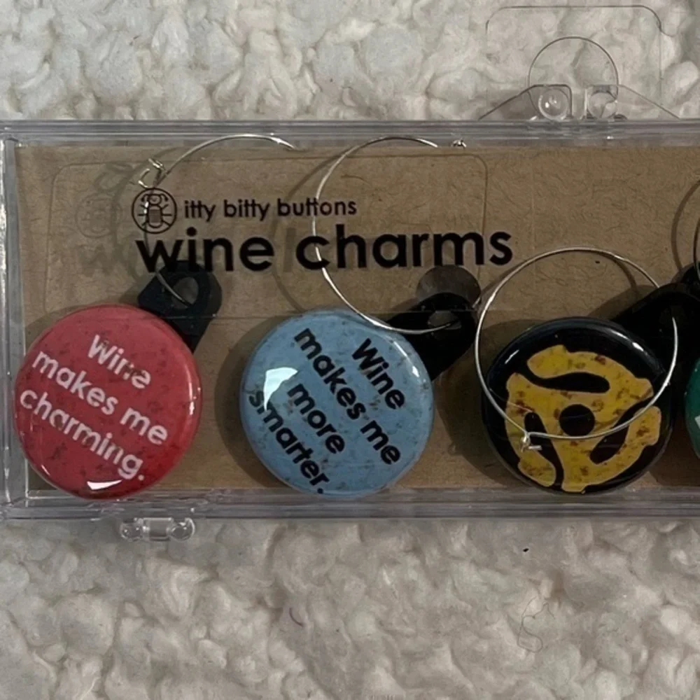 Say Cheese Wine Charms - Set of 5